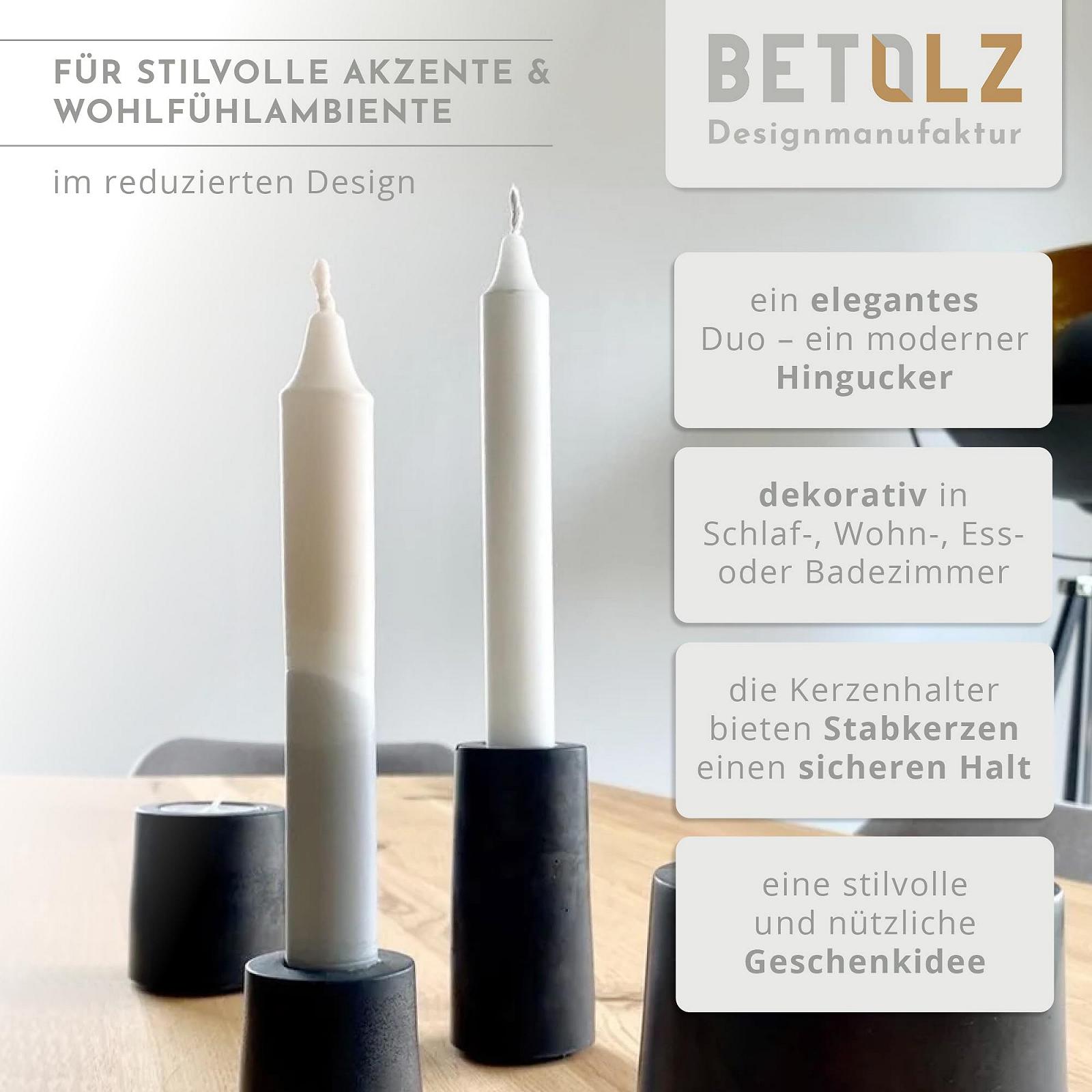 Подсвечник BETOLZ Stella Design Из бетона Набор из 2 шт. , фото №3