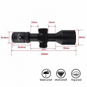 Оптическая труба ToopMount ZF 3-9 x 40 Компактный монокуляр с крышками для линз и 4 x кольцами крепления, 25,4 мм 1 дюйм трубка искатель, ударопрочность 650G 1/4 MOA Красный/Зеленый прицел зеленый многослойный synthetic.ua - Фото 1