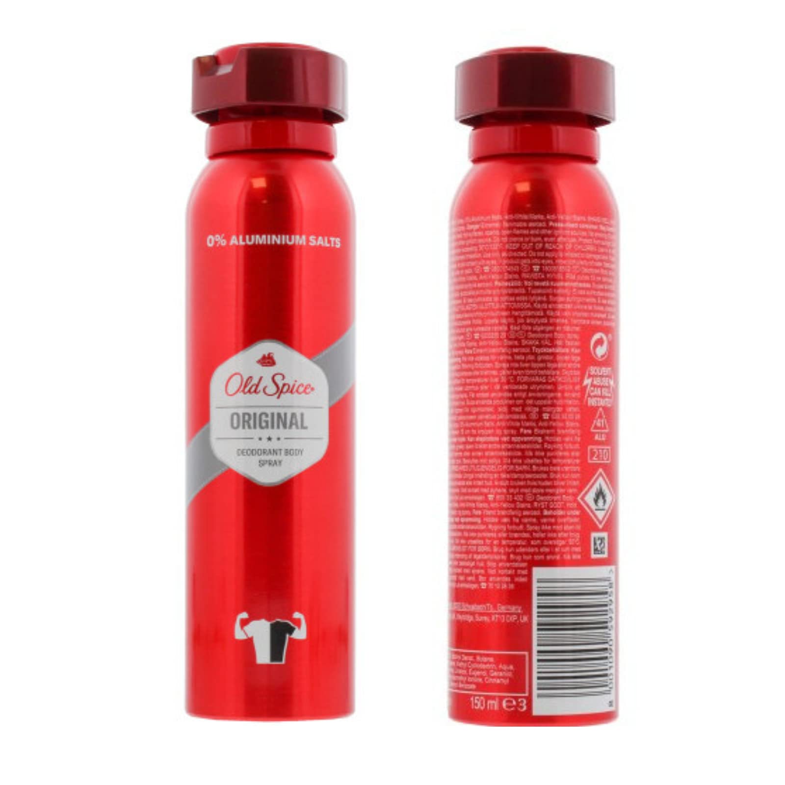 Набор подарочный мужской Old Spice Original Лосьон после бритья 150 мл и Дезодорант-спрей для тела 150 мл, фото №3