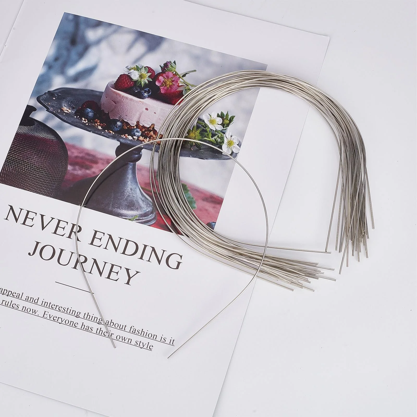 Обруч GORGECRAFT 1 мм Широкий Сріблястий, фото №6 Обруч GORGECRAFT 1 мм Широкий Сріблястий, фото №6