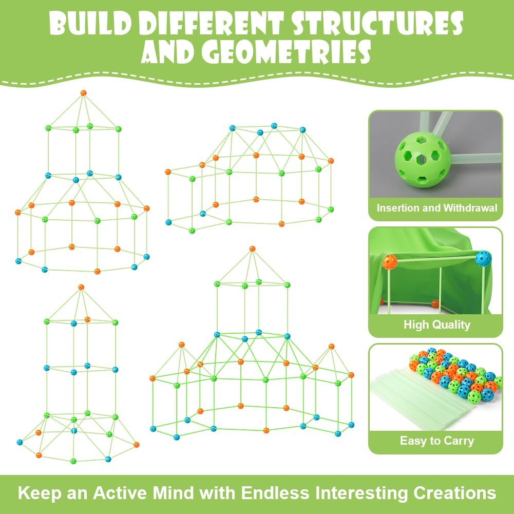 Набор OSDUE DIY 87 Pieces Fort Building Kits, фото №3