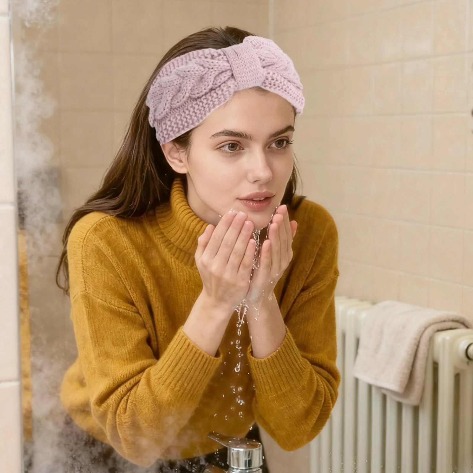 Зимові пов'язки на голову для жінок В'язана, фото №5