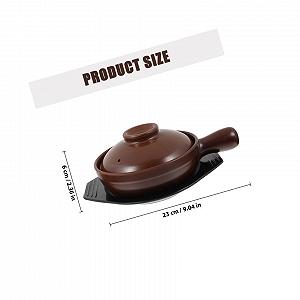 Кастрюля Toyvian Керамическая Жаростойкая С изолированной ручкой и подносом synthetic.ua - Фото 1