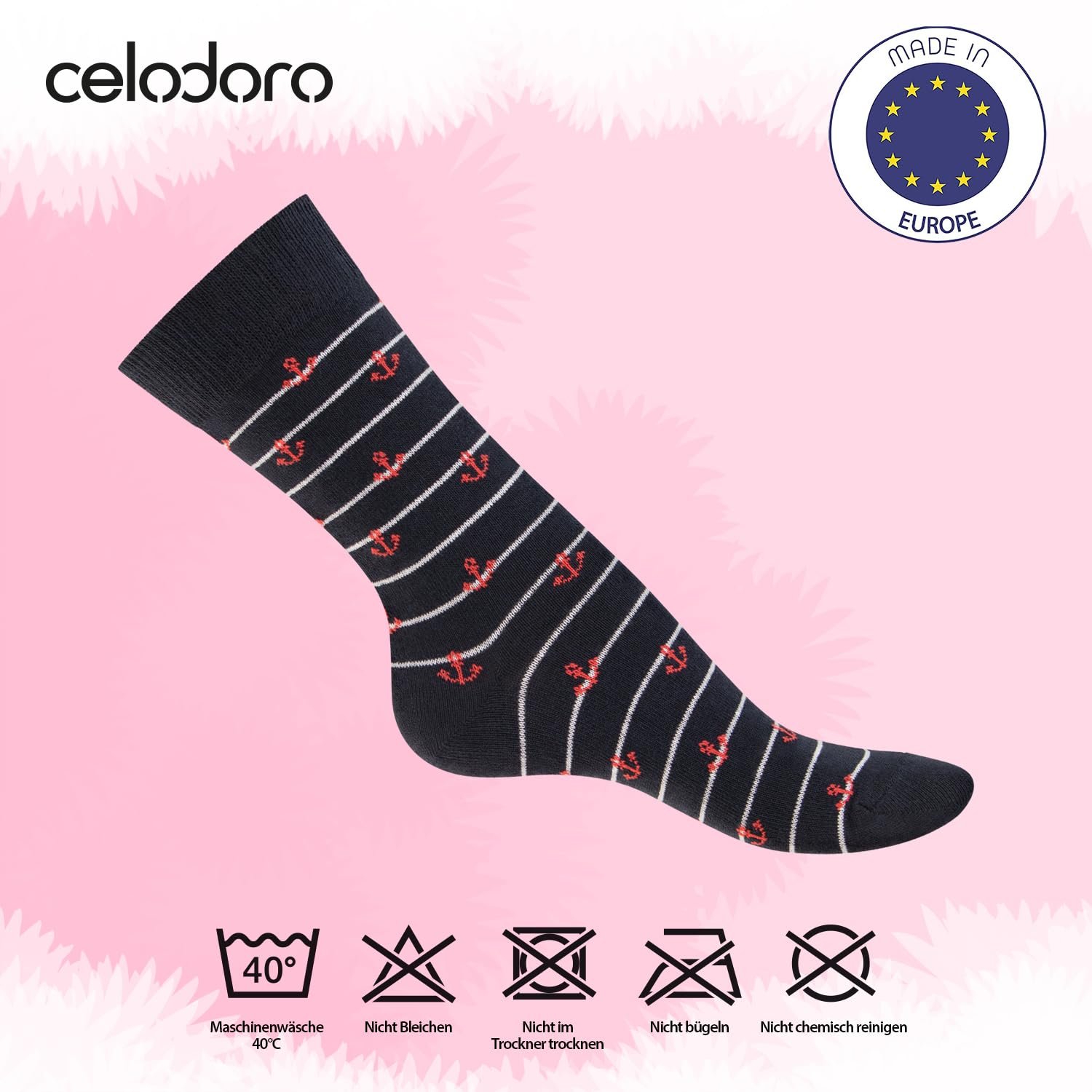 Носки Celodoro Женские узорчатые (10 ПАР) Милые носки-следки из переработанного хлопкового волокна, фото №3