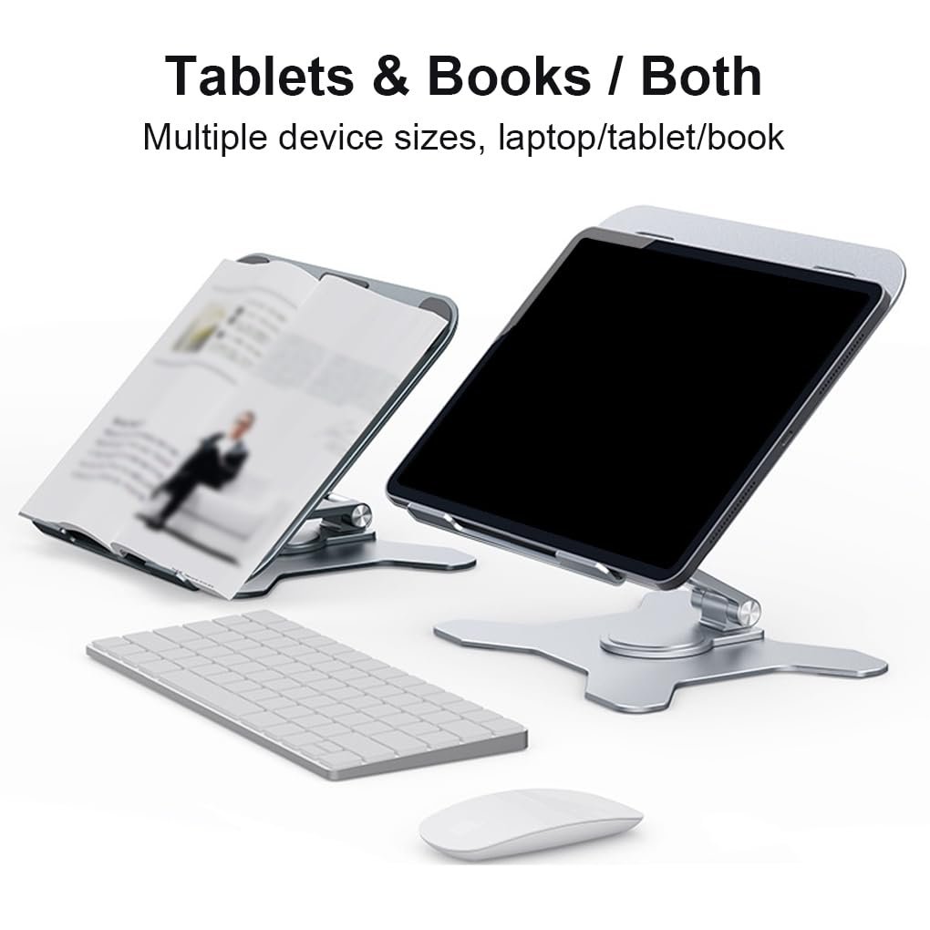 Подставка для планшета Boneruy складная, вращающаяся подставка для ноутбука, алюминиевый сплав, портативный для офиса, дома, школы, настольный, фото №6