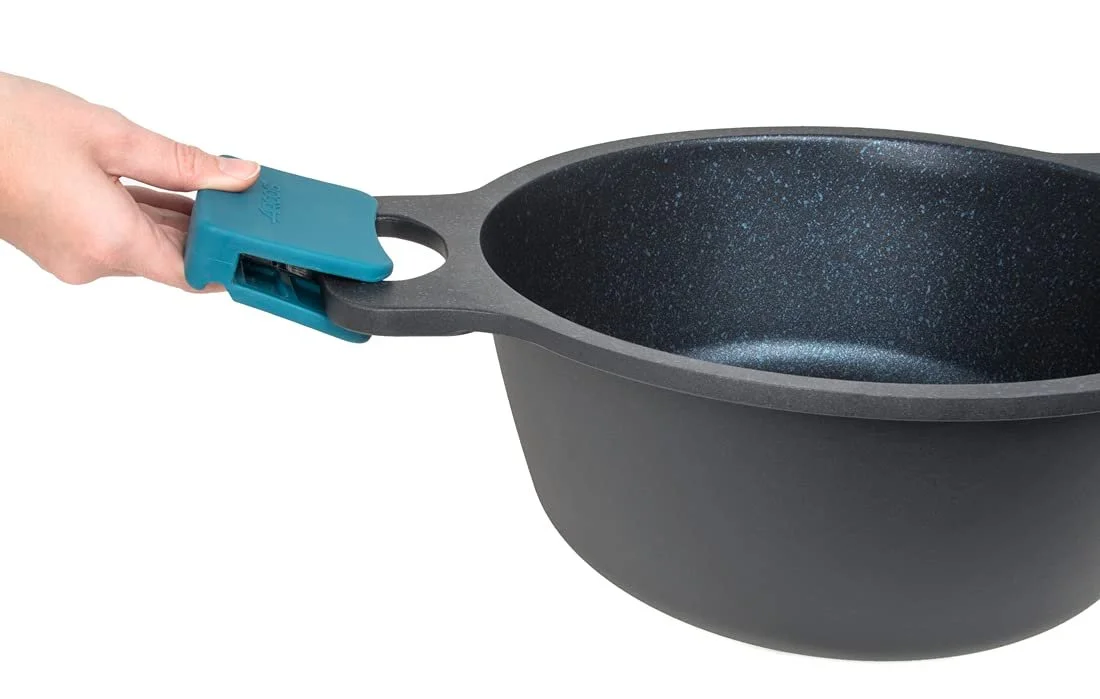 Каструля Arcos Thera Антипригарна 32 см 9,3 л Литий алюміній Чорна та синя, фото №5