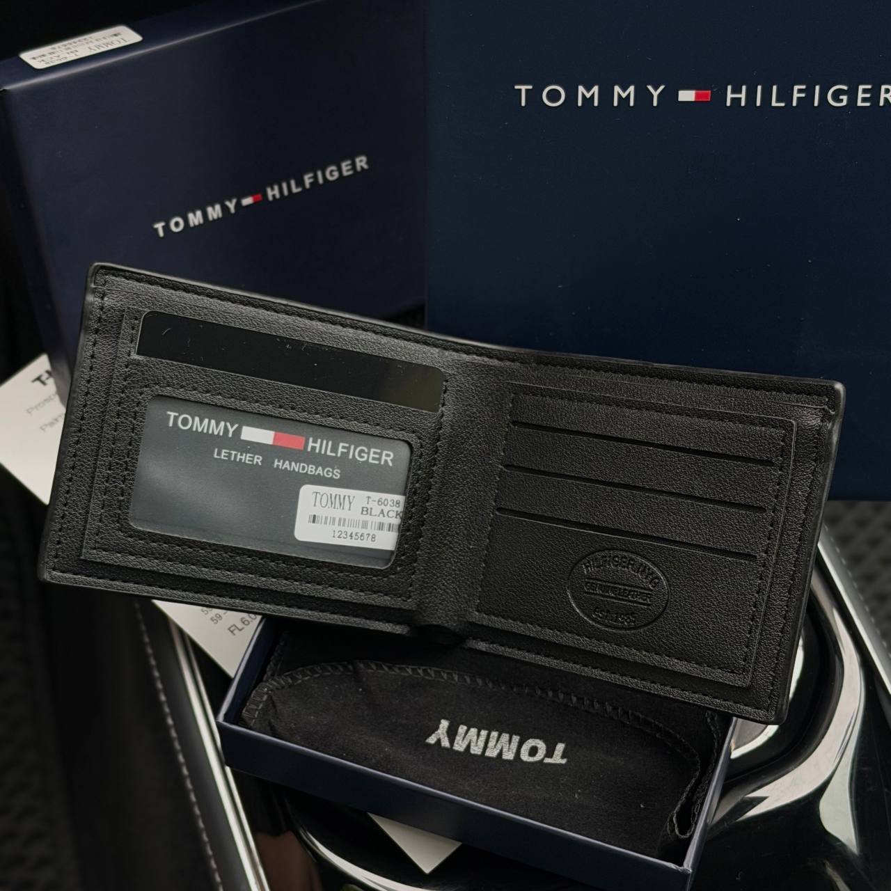 Чоловічий шкіряний гаманець Tommy Hilfiger, фото №3