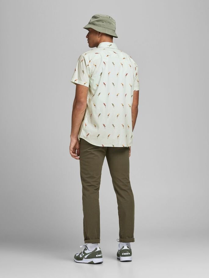 Рубашка Jack&Jones SS 12187953 Бледно-синий Белый L, фото №2