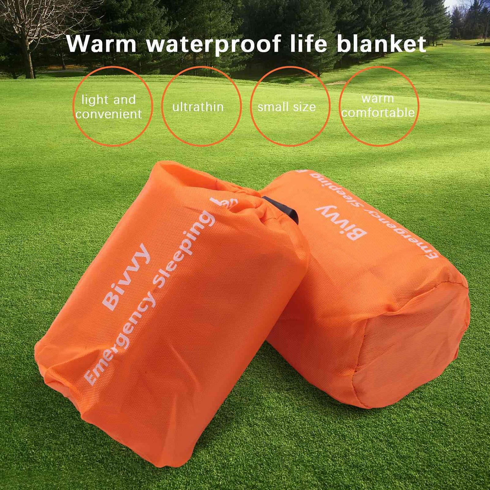 Набір BOLAXHCA 10 штук Emergency Thermal Waterproof Blanket, фото №5