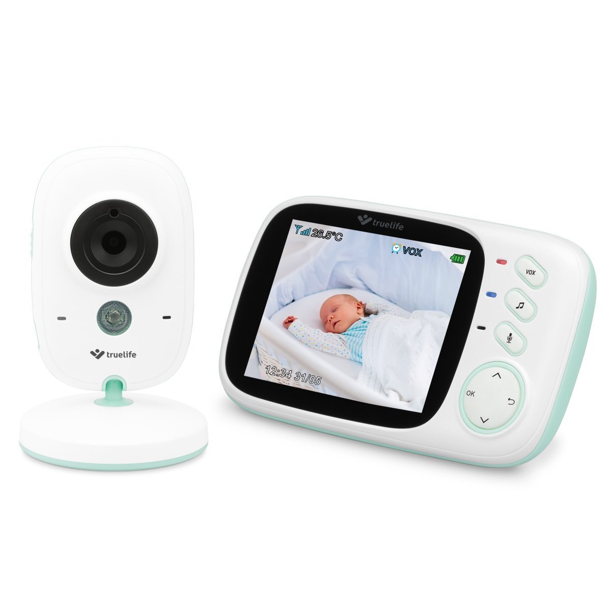 Відеоняня truelife NannyCam H32 TLNCH32 3.2" 2.4 GHz 300 м VOX, фото №1