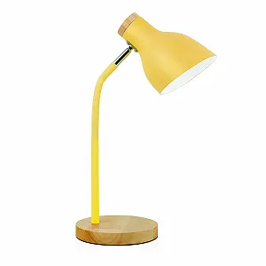 Настільна лампа Himmel металева регульована E27 жовта - Фото 1