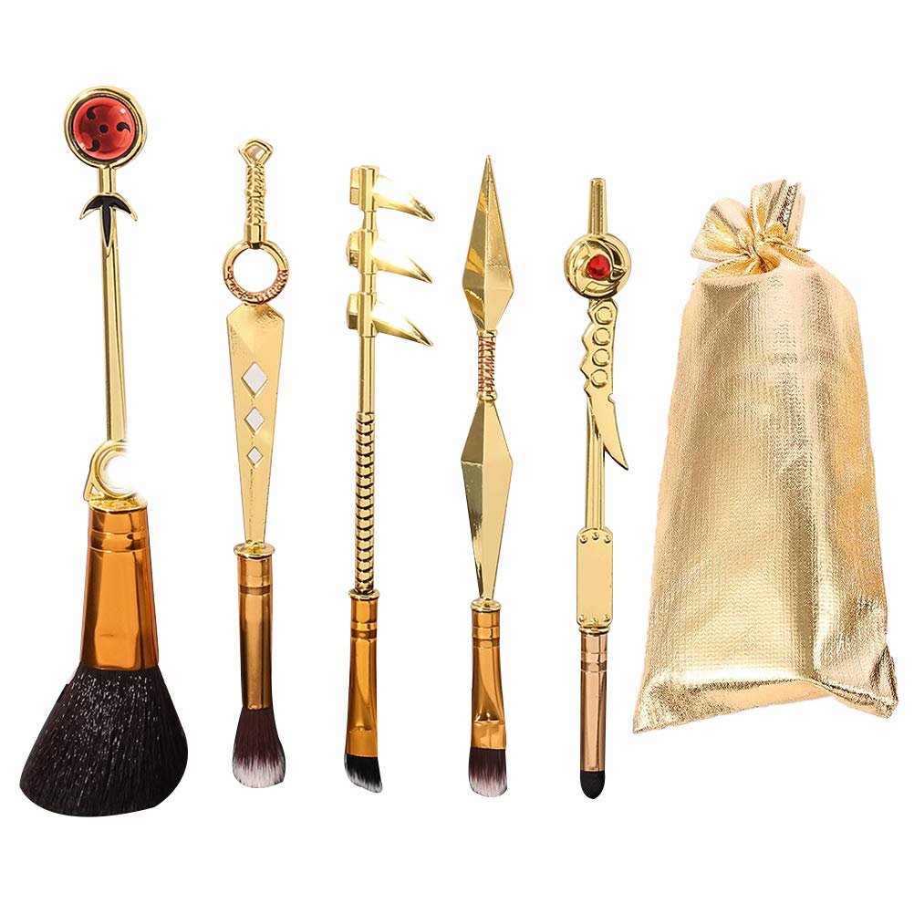 Набор кистей для макияжа Gobbuy Professional Cosmetic Make Up Brush Japanese Anime Naruto, 5 шт., фото №1