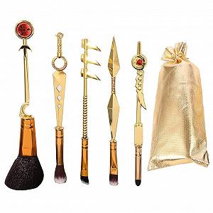 Набор кистей для макияжа Gobbuy Professional Cosmetic Make Up Brush Japanese Anime Naruto, 5 шт. - Фото 1