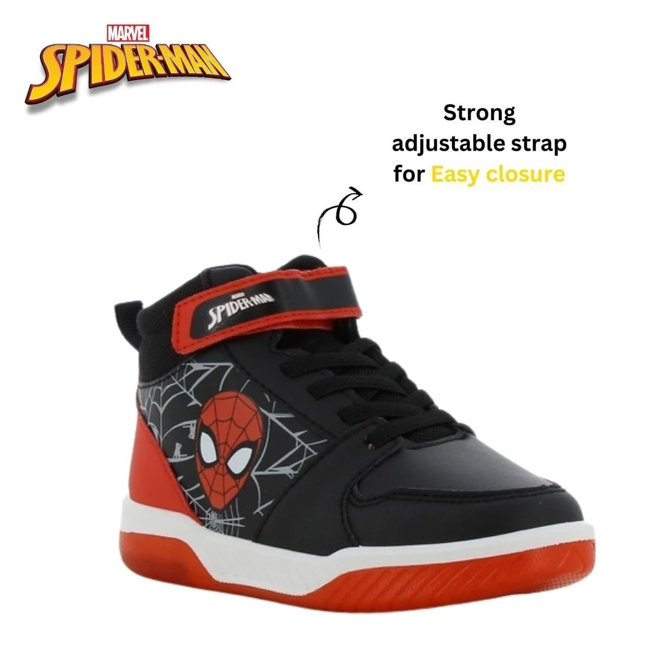 Дитячі Кросівки Leomil Людина-павук для хлопчиків Ідеально підходять для школи та відпочинку, фото №6
