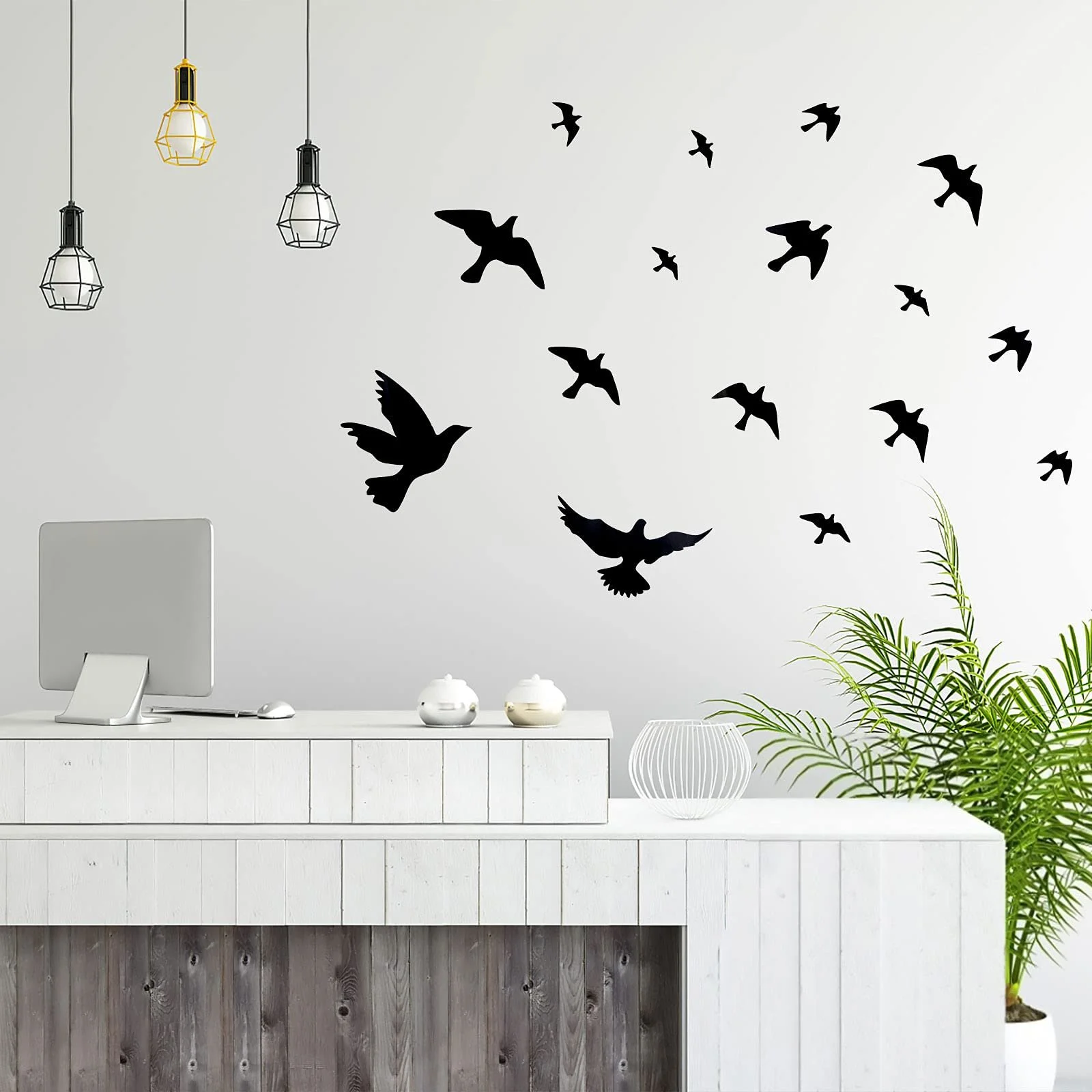 Наклейки на стіну OOTSR 12 шт. Птахи вінілові, фото №4