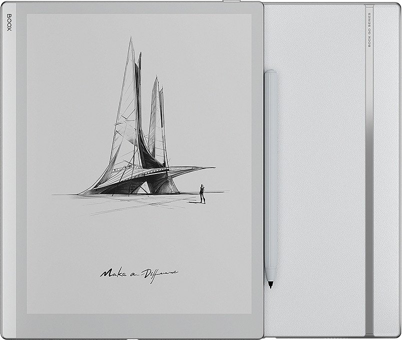 Електронна книга 10.3" ONYX BOOX Go 10.3 / 4/64Gb / Android 12 / Wi-Fi / Bluetooth / Сенсорний E Ink Carta Plus екран (2480x1860) / До 7 тижнів роботи від батереї / Білий, фото №4