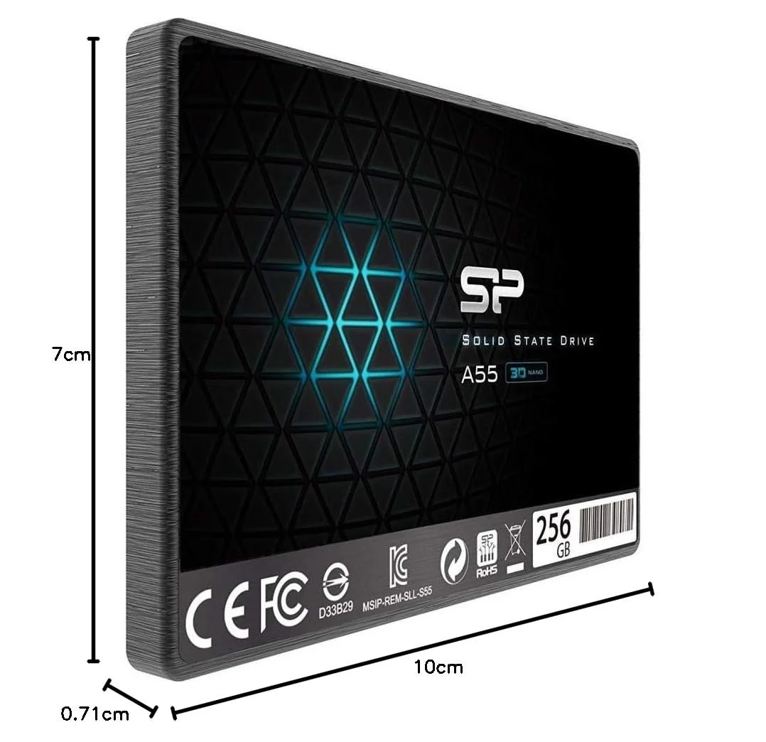 Внутренний SSD накопитель Silicon Power A55 256GB SATA III 2.5 дюйма 7 мм, фото №5