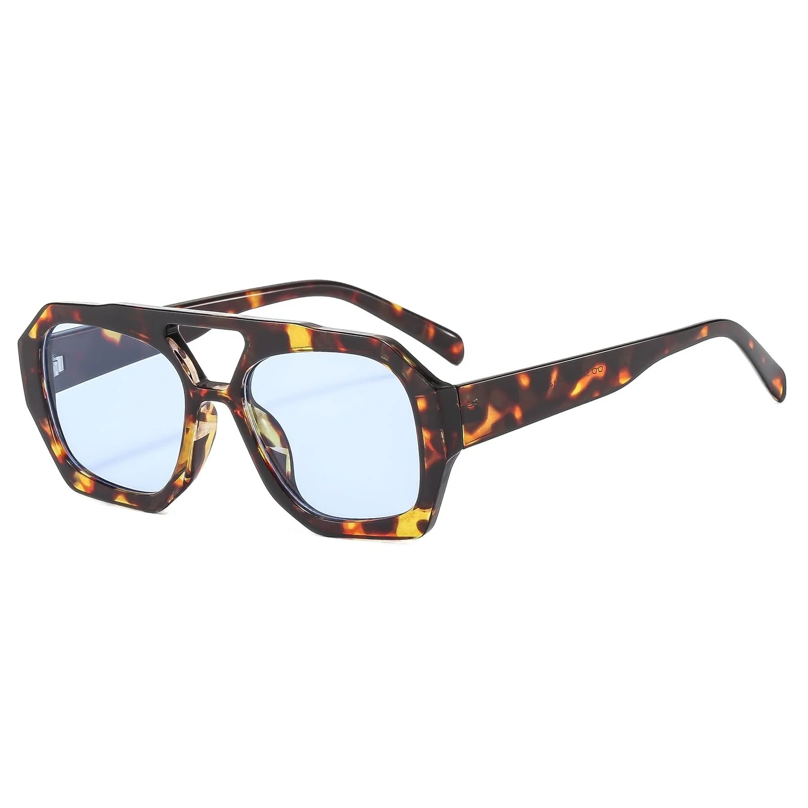 Солнцезащитные очки Авиатор LJCZKA Retro Квадратные с двойным мостиком Классические 70-х Плоские с защитой UV400, фото №1 Солнцезащитные очки Авиатор LJCZKA Retro Квадратные с двойным мостиком Классические 70-х Плоские с защитой UV400, фото №1