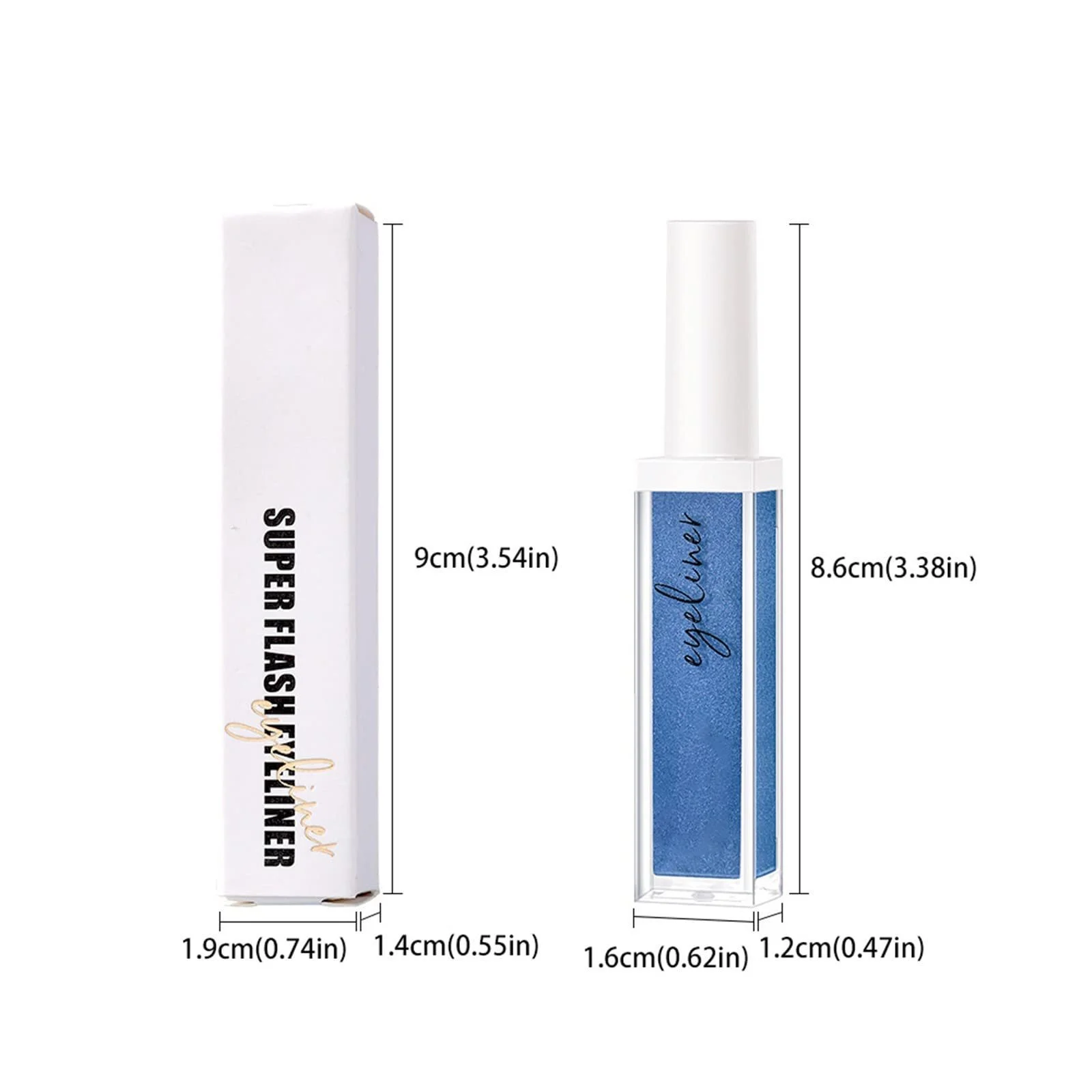 Підводка для очей Рідка Швидковисихаюча  3 мл (світло-блакитний), фото №6