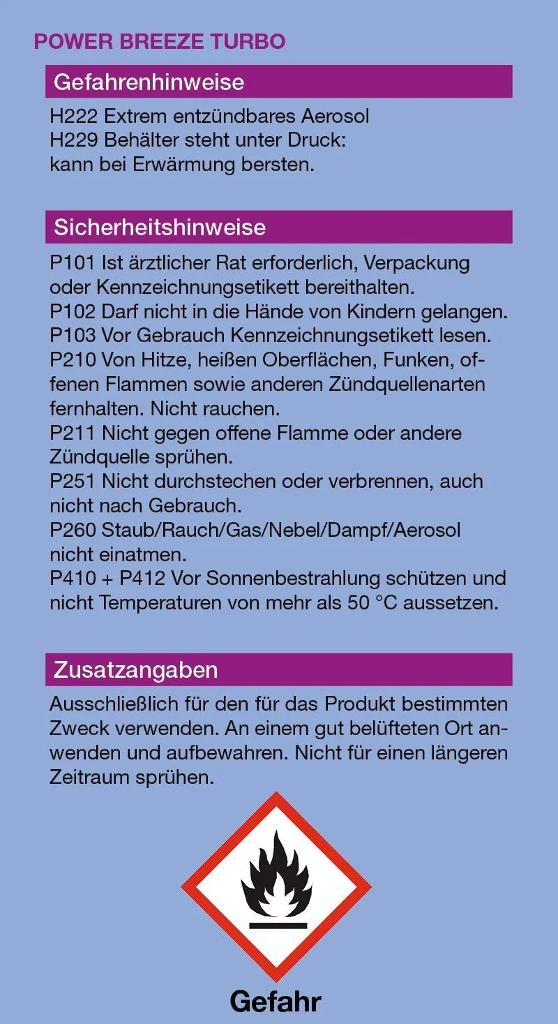 Спрей зі стисненим повітрям KABITEC Power Breeze Turbo 1 x 500 мл аерозоль, фото №2