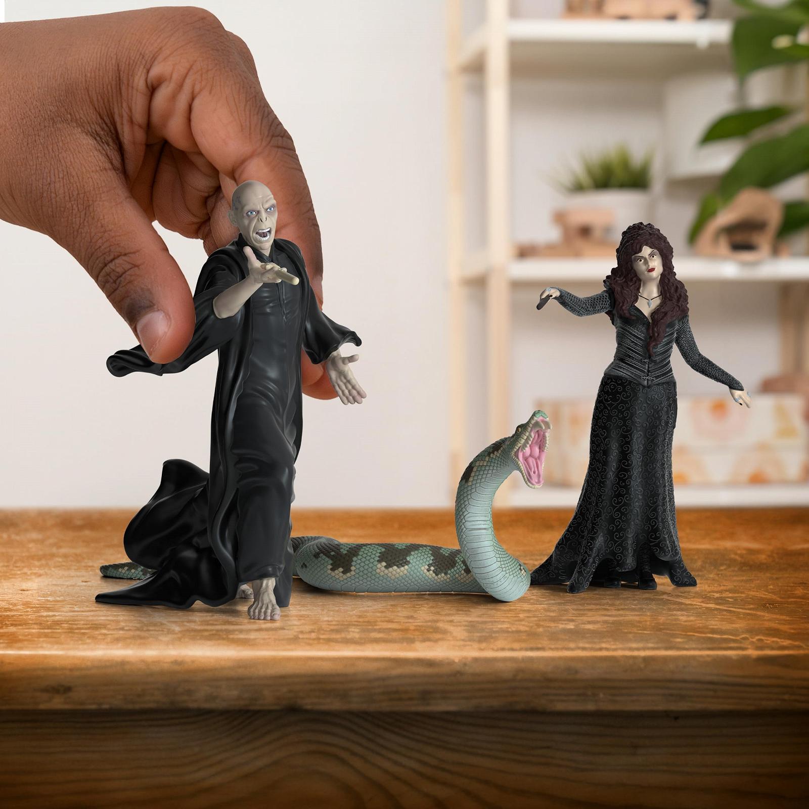Фігурки Harry Potter Schleich Лорд Волдеморт, Нагіні та Беллатрікс Лестранж, 21 x 16 x 18 см, фото №3