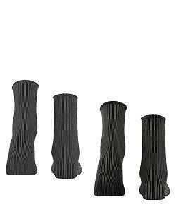 Носки ESPRIT Vertical Stripe Женские Дышащие из органического хлопка Узорные 2 пары synthetic.ua - Фото 1