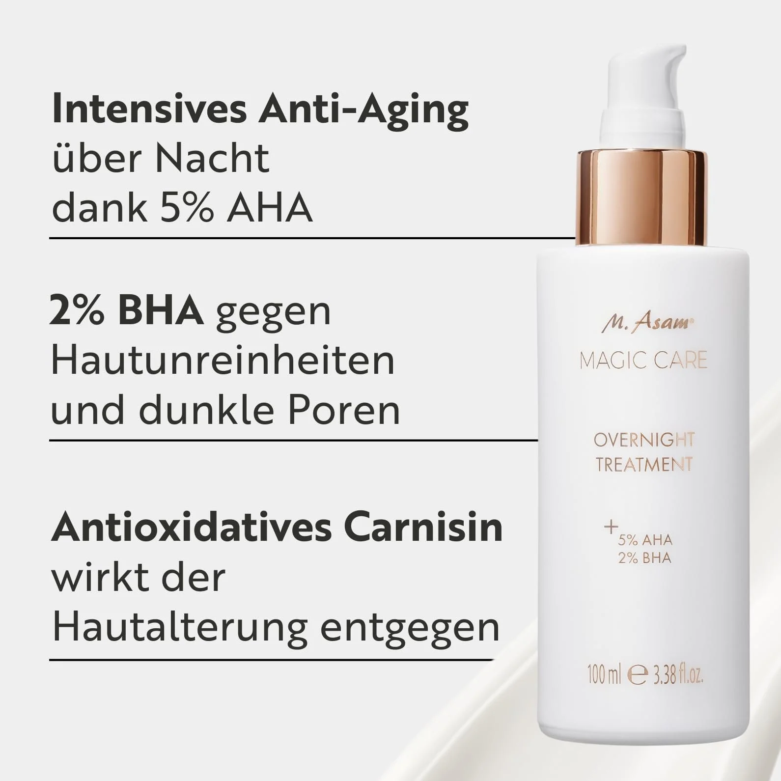 Засіб для нічного догляду за обличчям M. Asam Magic Care Overnight Treatment XXL (100 мл), фото №2