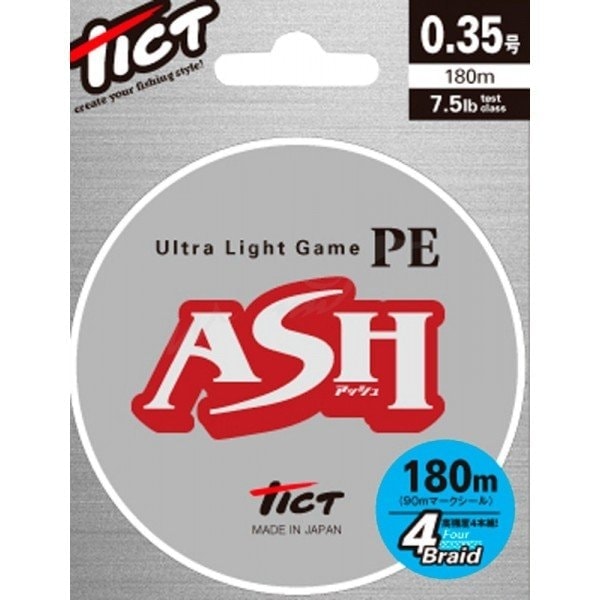 Шнур Ultra Light Game ASH 180m PE0.35 7.5lb Tict, фото №1
