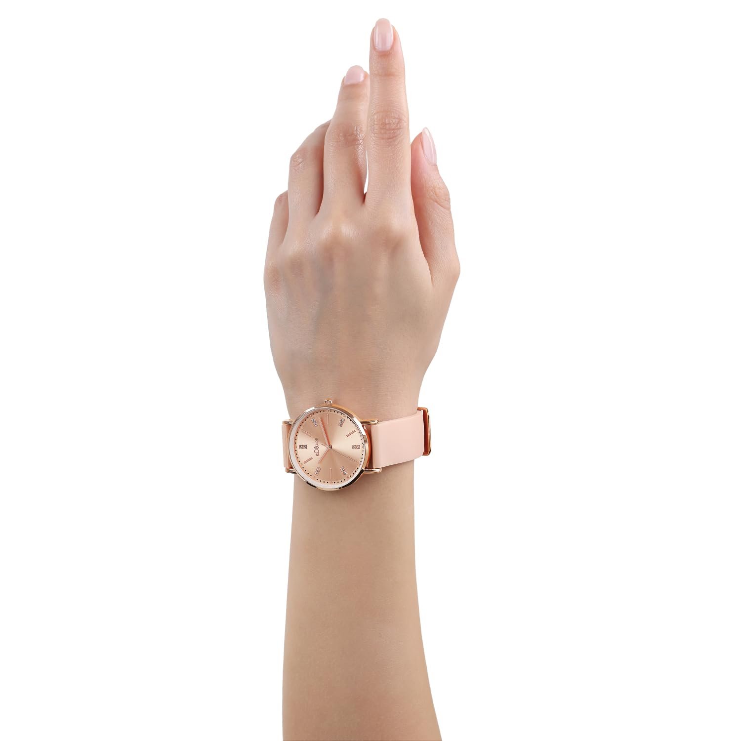 Женские наручные часы s.Oliver Кварцевые Аналоговые с силиконовым ремешком, 18,5 см, фото №2 Женские наручные часы s.Oliver Кварцевые Аналоговые с силиконовым ремешком, 18,5 см, фото №2