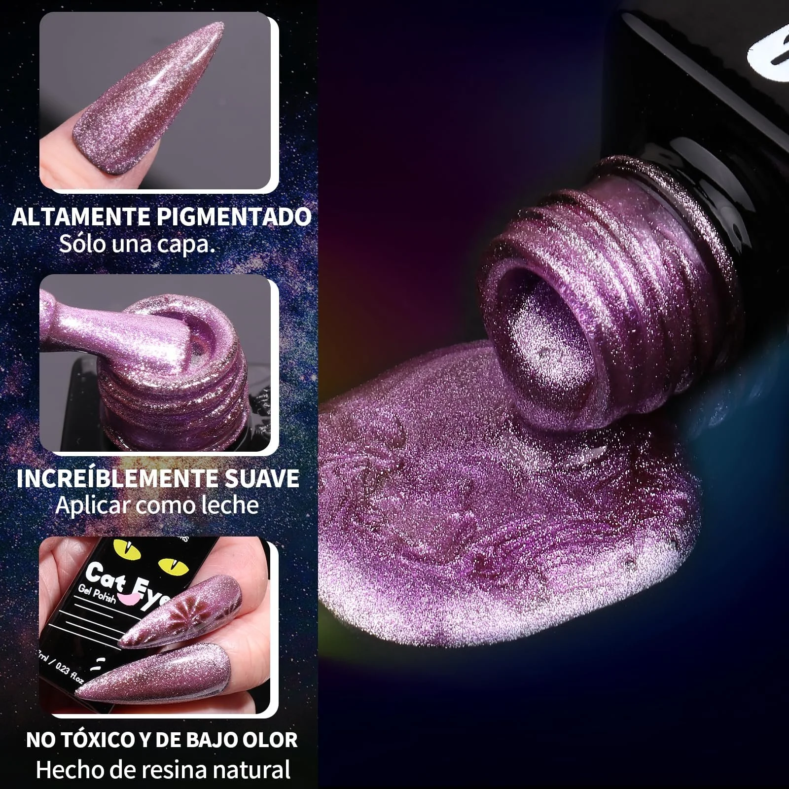 Гель-лак для нігтів Cat Eye Clara Colors Набір 20 кольорів, фото №3