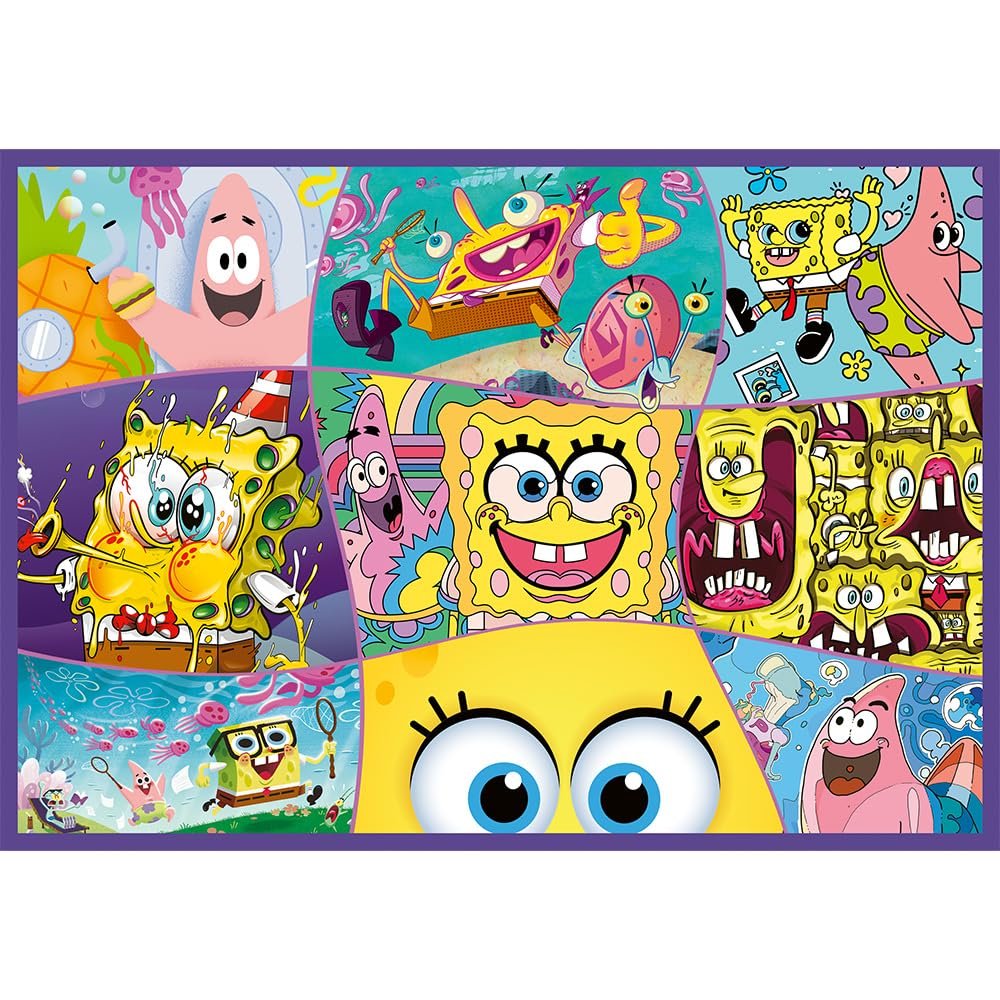 Пазл Trefl Божевільний світ Губки Боба 4-в-1 4 x 250 деталей, фото №6