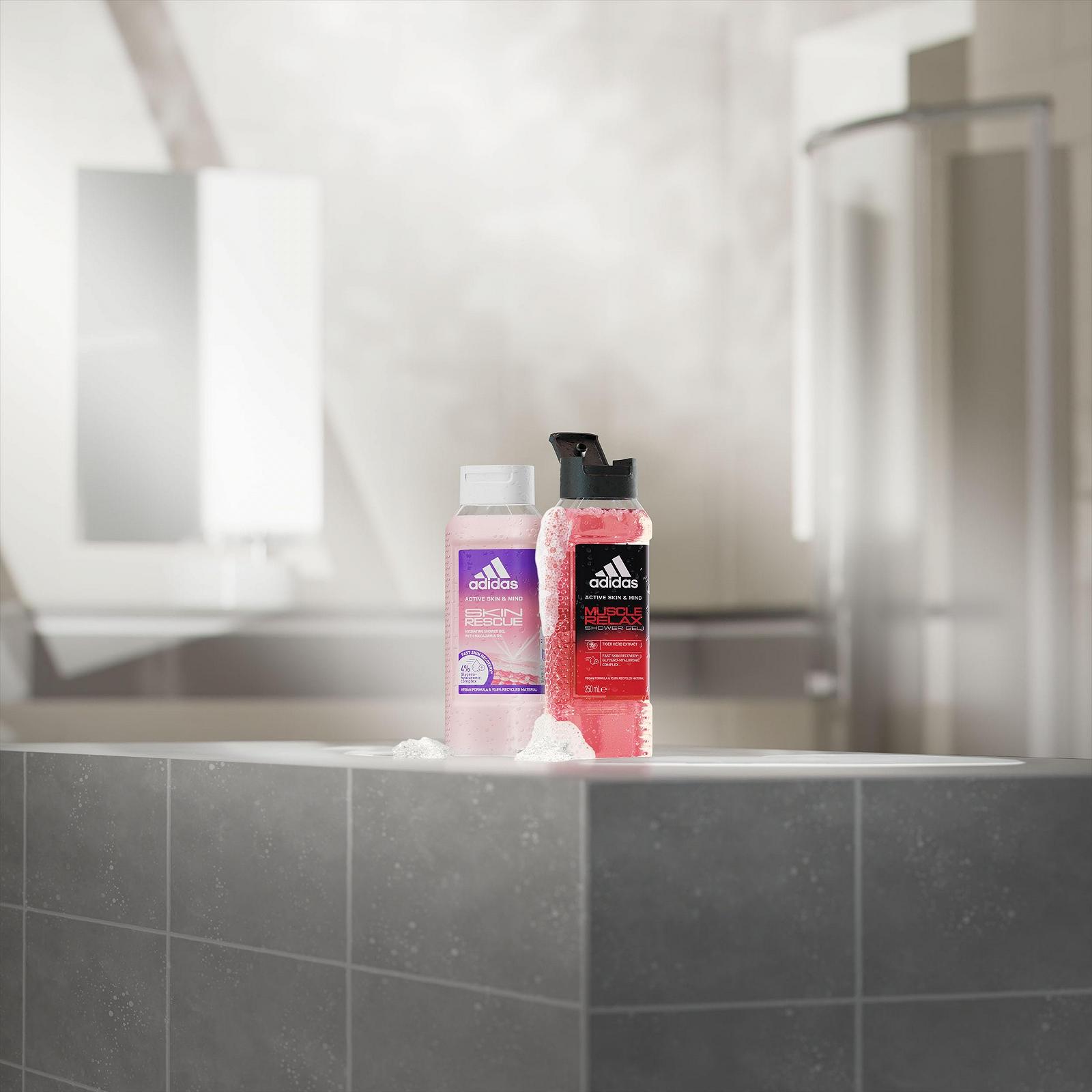 Гель для душа adidas Active Skin & Mind Skin Rescue увлажняющий для быстрого восстановления кожи 250 мл (упаковка из 5 шт.), фото №8