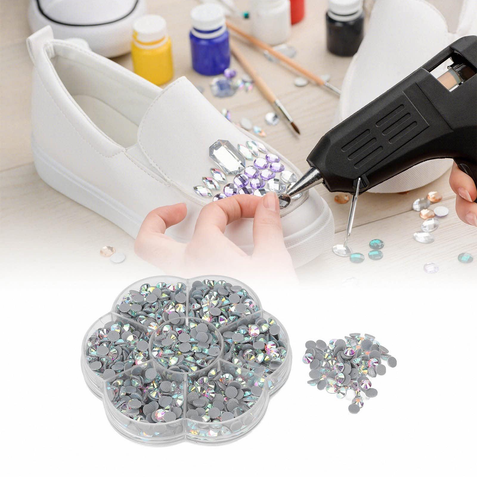 Стрази Скляні Блискучі Прозорі для чохлів телефонів для сумок (JM201 білий AB), фото №3