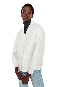 Куртка TRENDYOL Пуховик Однотонный Зимний synthetic.ua - Фото 1