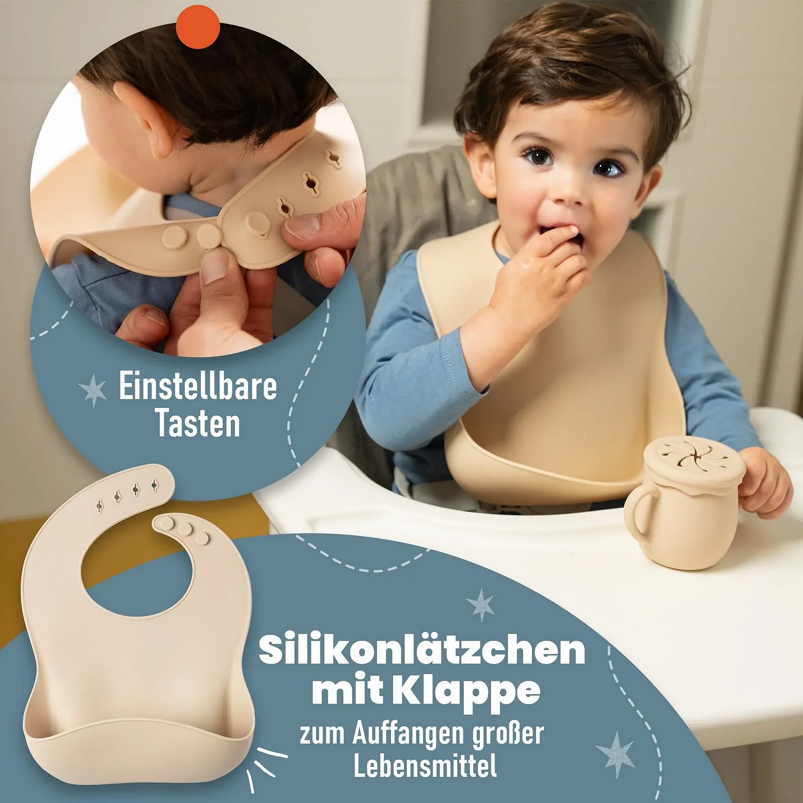 Дитячий набір силіконового посуду з сумкою для транспортування або зберігання, фото №5