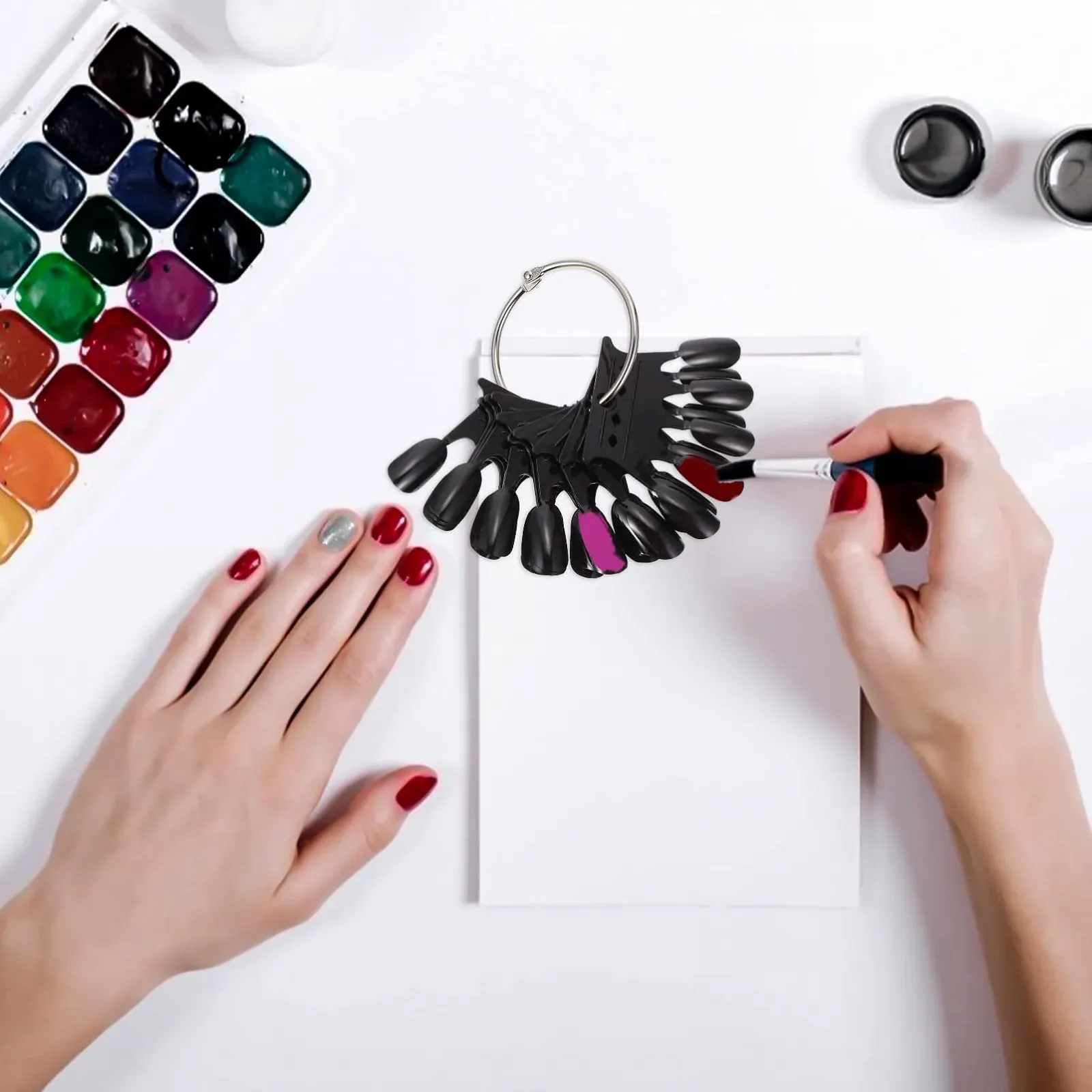 Маникюрные Дисплей-пластины Healvian Crown-design 5 шт., фото №2