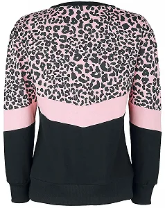 Женская Толстовка RED by EMP с леопардовым принтом Черный/Розовый synthetic.ua - Фото 1