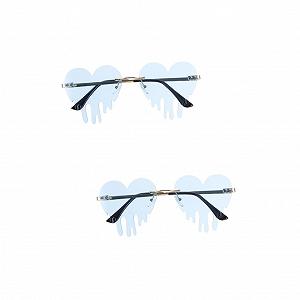 Сонцезахисні окуляри PACKOVE, 2 шт, Без оправи, Хмара, Блакитний - Фото 1