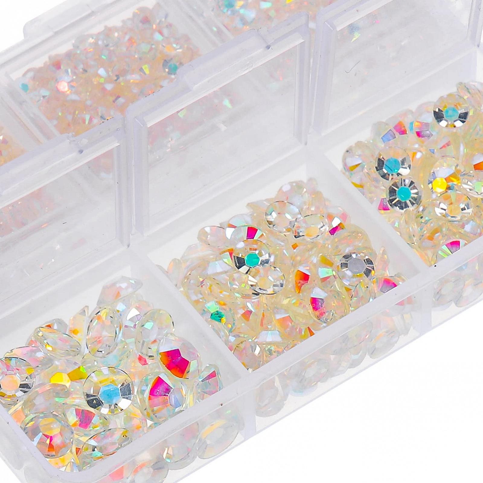 Стразы для ногтей VICASKY Смола Плоское дно Камни для ногтей Шик Украшения для ногтей Аксессуары для ногтей Орнамент для ногтей Плоский дрель Украсить Колонка, фото №2