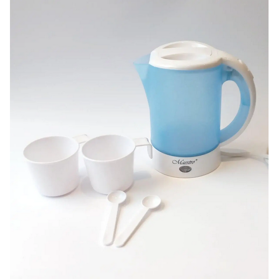 Чайник дорожный 0.6л пластмассовый 600 ватт Maestro 010m, фото №4