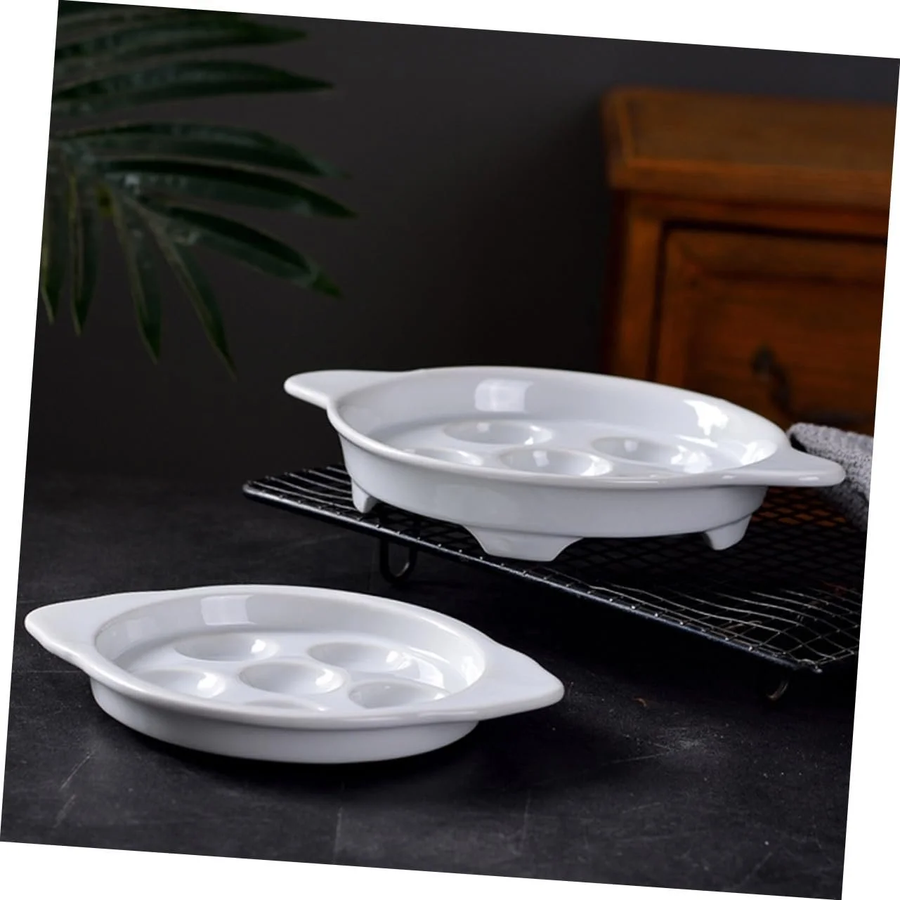 Набор форм для запекания TOPBATHY 2 шт. Керамические для улиток Термостойкие, фото №5