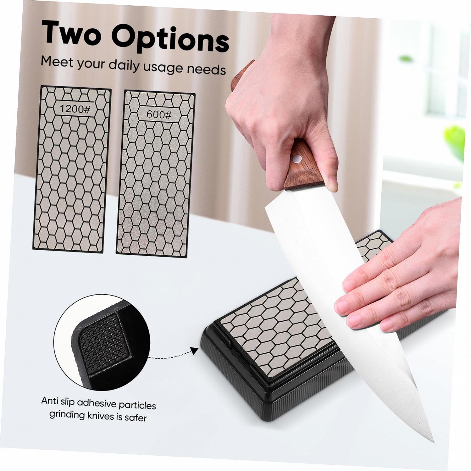 Точилка алмазная двухсторонняя С нескользящей подставкой Нержавеющая сталь, фото №5