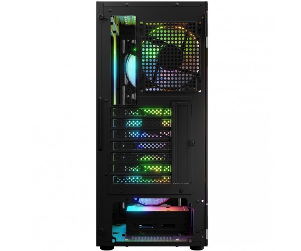 Корпус LogicConcept PORTOS MESH GLASS ARGB fans 4x120mm BLACK без БЖ ATX, фото №4