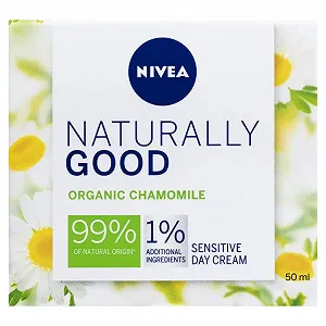 Денний крем NIVEA Naturally Good Radiance для чутливої шкіри з екстрактом органічної ромашки 50 мл synthetic.ua - Фото 1