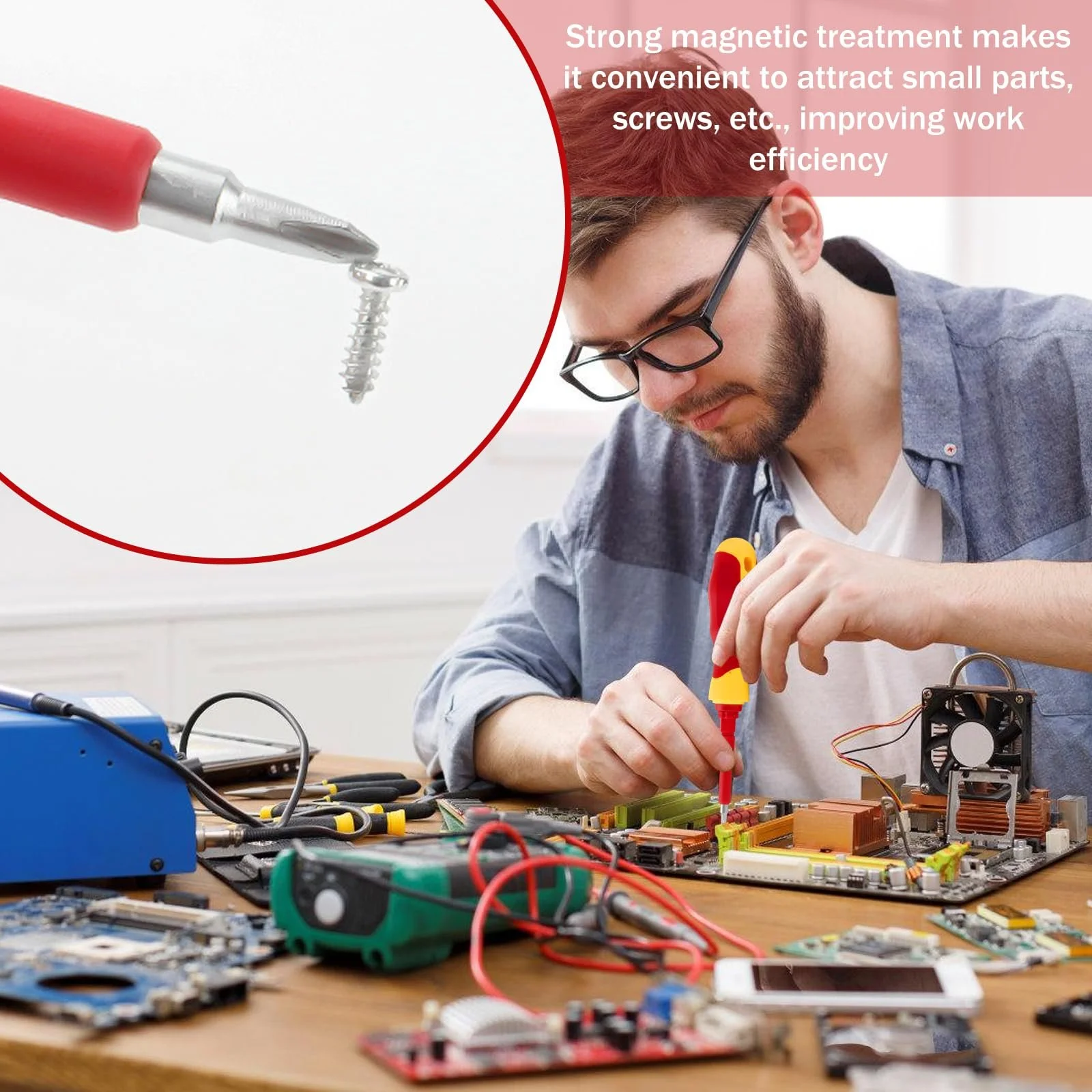 Набір діелектричних викруток 26-в-1 з боксом для зберігання, фото №6