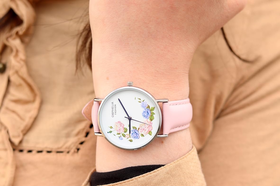 Женские Аналоговые Кварцевые Часы Orphelia Fashion Floral Ремешок Кожаный, фото №5 Женские Аналоговые Кварцевые Часы Orphelia Fashion Floral Ремешок Кожаный, фото №5