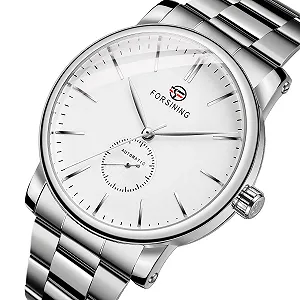 FORSINING Мужские Автоматические Аналоговые Часы Ремешок из нержавеющей стали, Браслет synthetic.ua - Фото 1