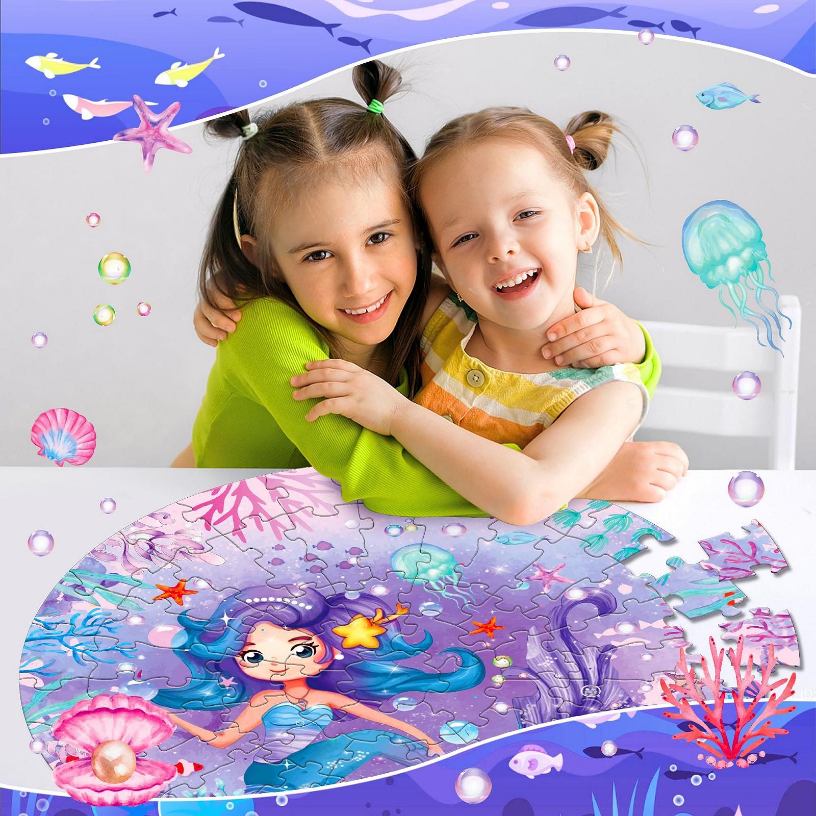 Пазл Русалочка 71 деталь Большой круглый 3–8 лет, фото №4 Пазл Русалочка 71 деталь Большой круглый 3–8 лет, фото №4