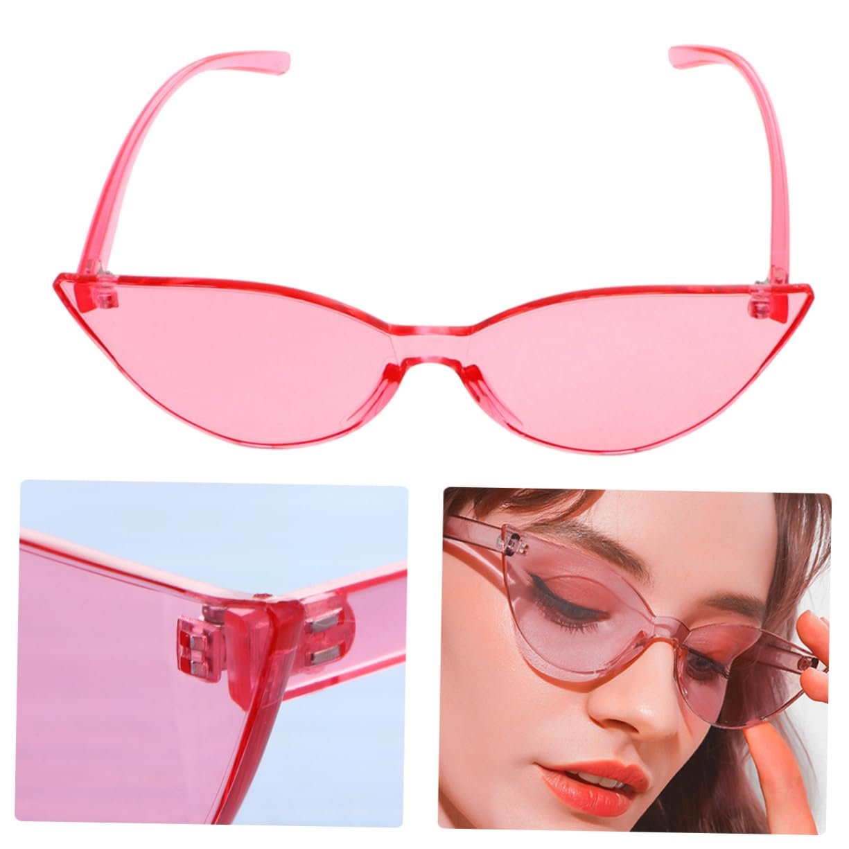 Сонцезахисні окуляри PACKOVE Набір 3 шт. рожевий, фото №3