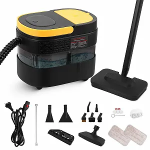 Пароочисник 2500W 1.6L 10 секунд нагрівання 3 рівні регулювання з аксесуарами - Фото 1